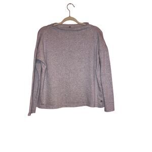 T By Talbots Multicolor Light Purple Mock Neck Sweatshirt Size Medium